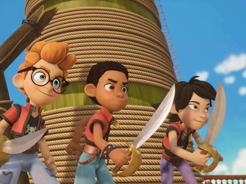 Animationsserien-Premieren im Herbst bei KiKA / Von Piratenschülern, fiesen Plänen und wilden Dinosaurier-Abenteuern - Foto: presseportal.de