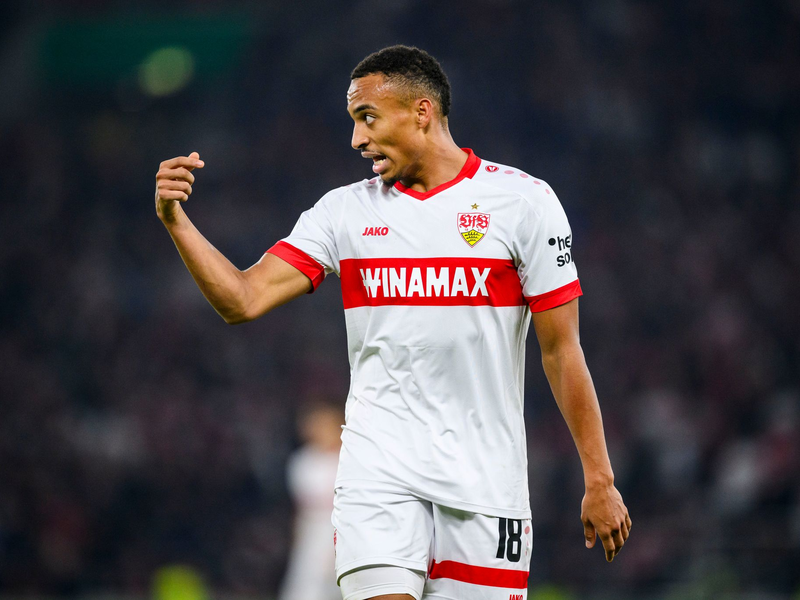 Jamie Leweling wird dem VfB Stuttgart vorerst fehlen. - Foto: Tom Weller/dpa