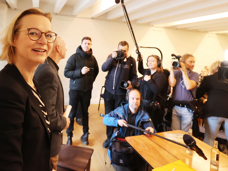 Wolf will in Koalitionsverhandlung Markenkern des BSW klar formulieren. - Foto: Bodo Schackow/dpa