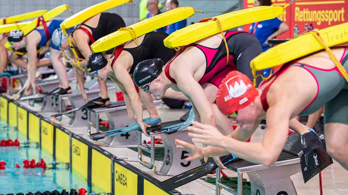 DLRG ermittelt in Hannover Deutsche Meister 2024 im Rettungsschwimmen - Foto: presseportal.de