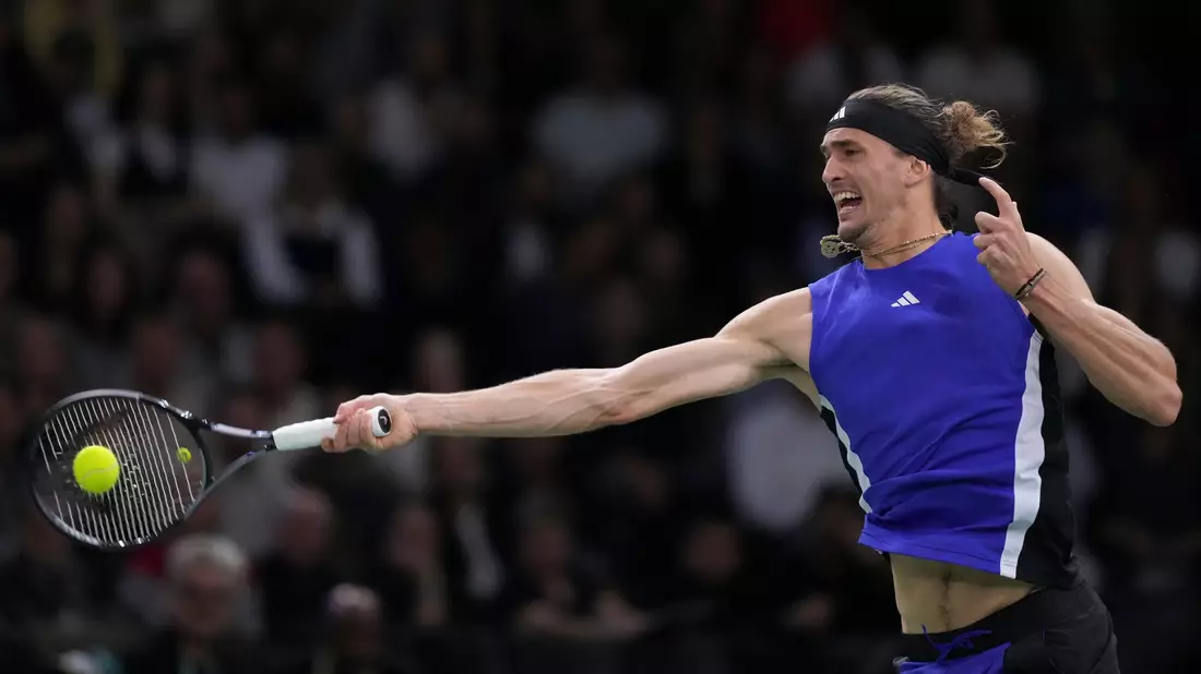 Alexander Zverev spielt im Finale des ATP-Turniers in Paris groß auf. - Bild: Thibault Camus/AP