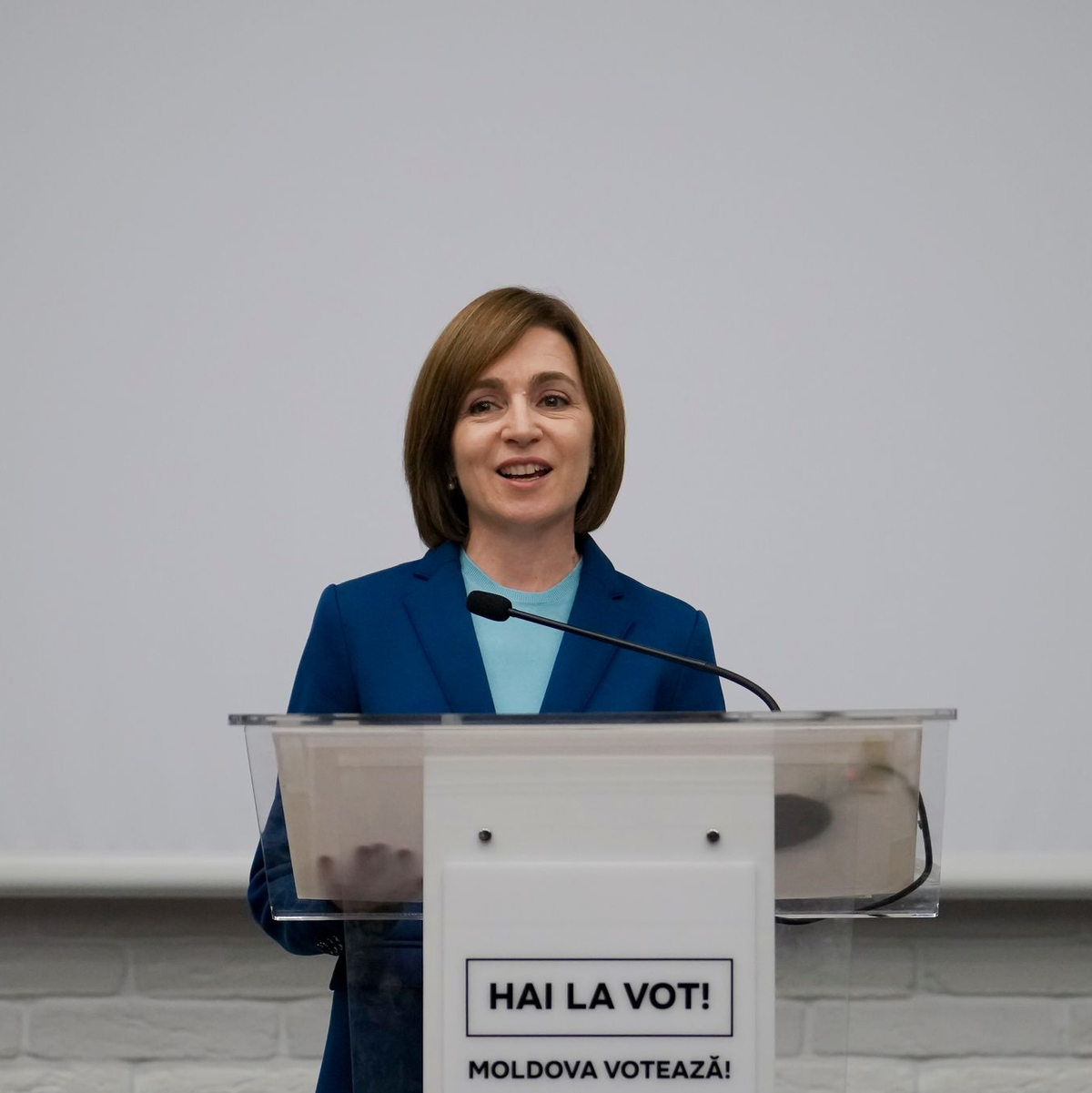 Die amtierende Präsidentin von Moldau, Maia Sandu, hat die Wahl erneut gewonnen. - Foto: Vadim Ghirda/AP