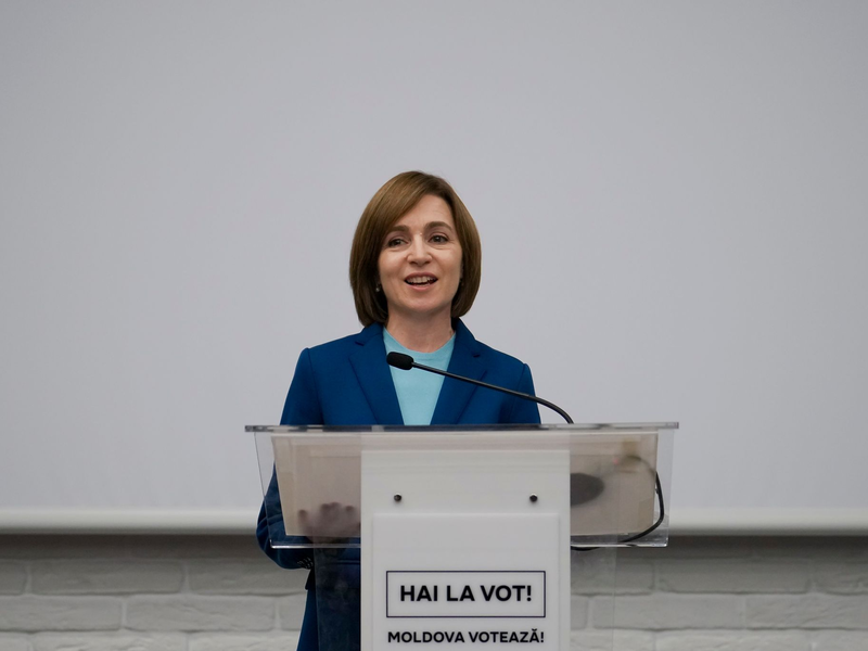 Die prowestliche Präsidentin Maia Sandu bereitet sich auf eine zweite Amtszeit nach der Stichwahl in Moldau vor. - Foto: Vadim Ghirda/AP