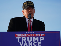 Trump zeichnet ein düsteres Bild der USA. (Archivbild) - Foto: Evan Vucci/AP