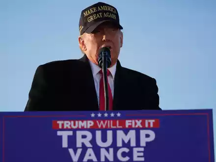 Trump zeichnet ein düsteres Bild der USA. (Archivbild) - Foto: Evan Vucci/AP