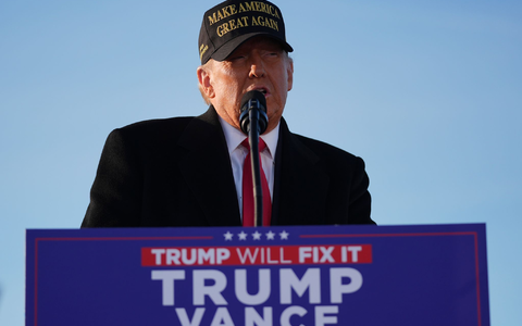 Trump zeichnet ein düsteres Bild der USA. (Archivbild) - Foto: Evan Vucci/AP Trump zeichnet ein düsteres Bild der USA. (Archivbild) - Foto: Evan Vucci/AP