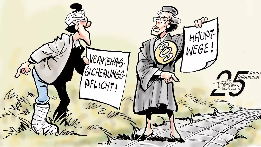 Rutschiger Nebenweg / Nicht immer ist die Verkehrssicherungspflicht verletzt - Bild: presseportal.de