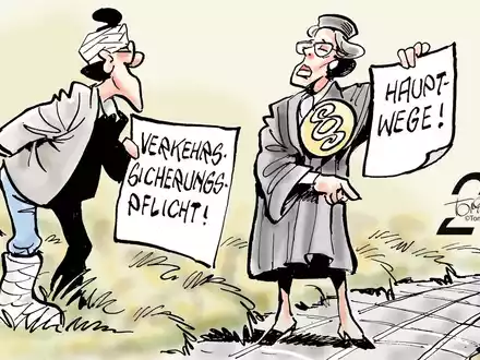 Rutschiger Nebenweg / Nicht immer ist die Verkehrssicherungspflicht verletzt - Foto: presseportal.de