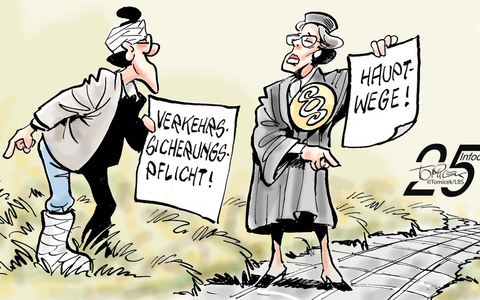 Rutschiger Nebenweg / Nicht immer ist die Verkehrssicherungspflicht verletzt - Foto: presseportal.de Rutschiger Nebenweg / Nicht immer ist die Verkehrssicherungspflicht verletzt - Foto: presseportal.de