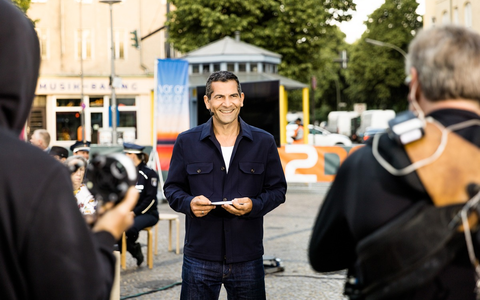 Die Zukunft der deutschen Einheit im Blick: ZDF-Morgenmagazin vor Ort in Halle - Foto: presseportal.de