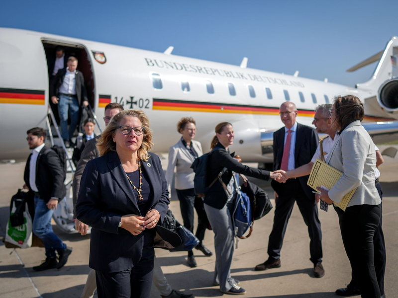 Entwicklungsministerin Schulze auf Kurzbesuch im Libanon. - Foto: Kay Nietfeld/dpa