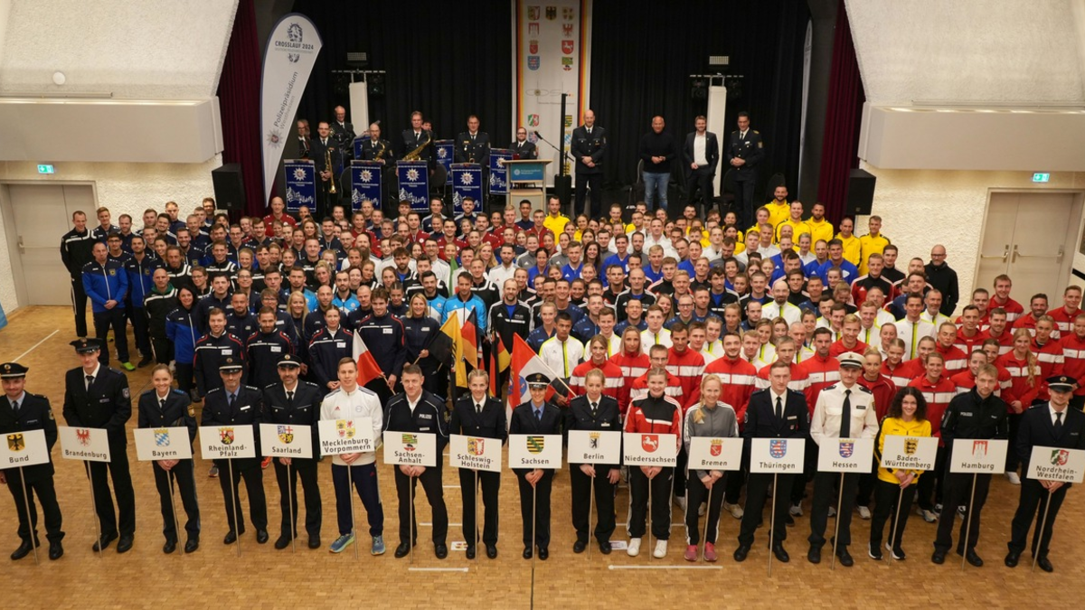 POL-LM: Die 21. Deutschen Polizeimeisterschaften im Crosslauf in Hessen sind beendet - Foto: presseportal.de