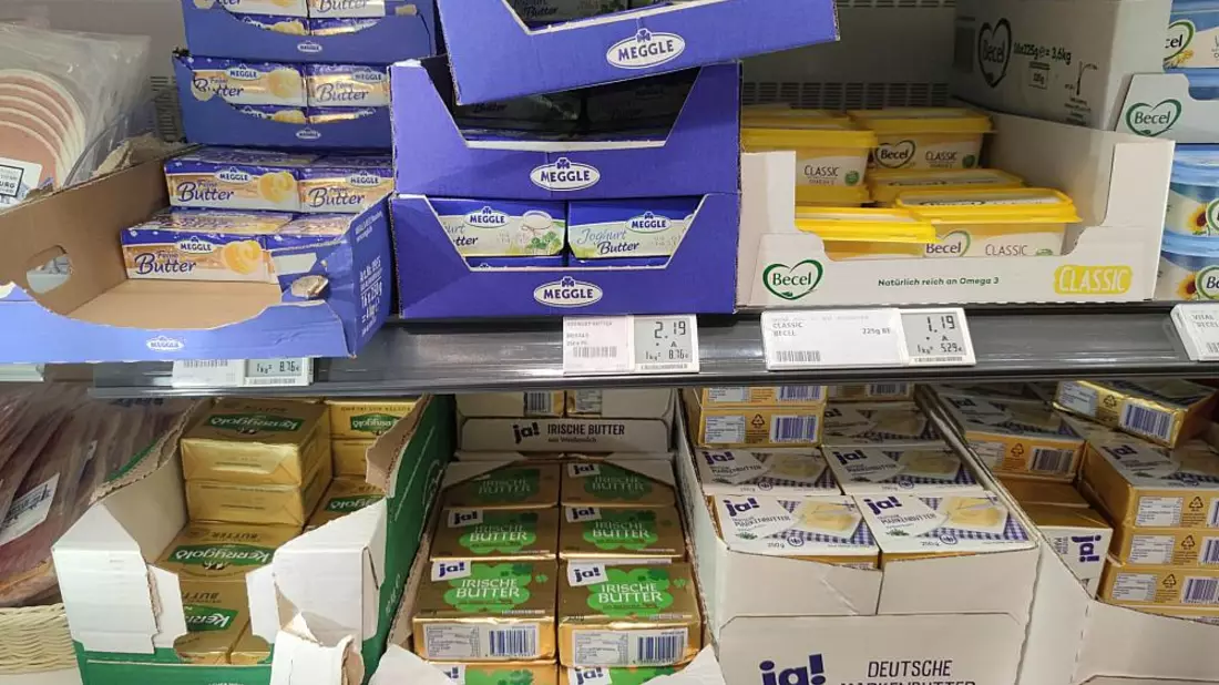 Butter in einem Supermarkt (Archiv) - Bild: über dts Nachrichtenagentur