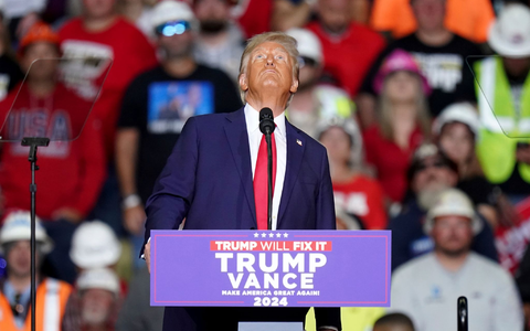 Trump setzt auf Beleidigungen.  - Foto: Matt Freed/AP/dpa