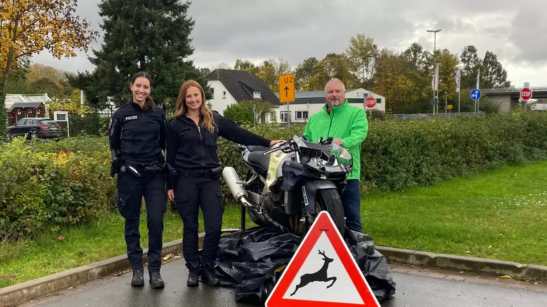 POL-NI: Unfall-Krad bei der Verkehrssicherheitswoche in Stolzenau - Bild: presseportal.de