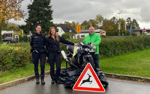 POL-NI: Unfall-Krad bei der Verkehrssicherheitswoche in Stolzenau - Foto: presseportal.de