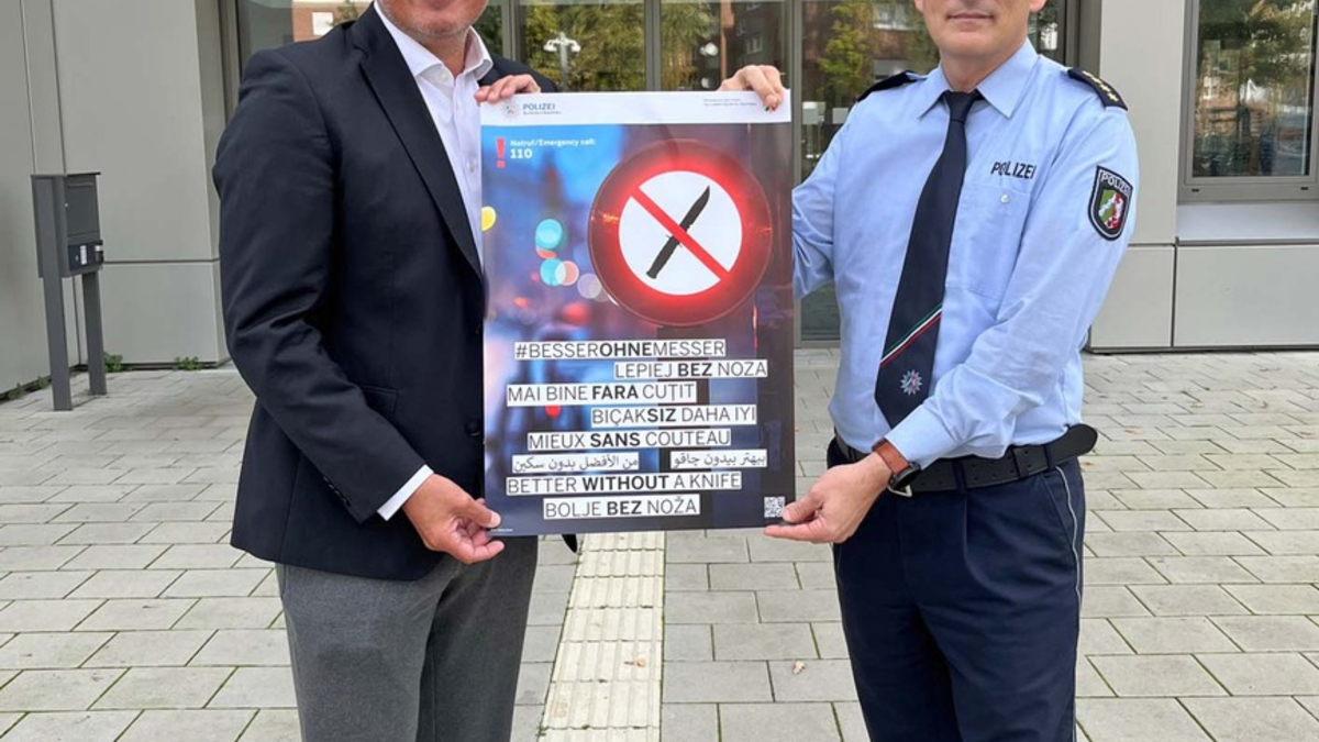 POL-REK: 241105-2: Kampagnenstart #besserohnemesser - Foto: presseportal.de