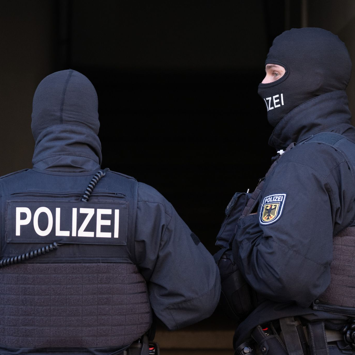 Acht Männer wurden festgenommen.  - Foto: Sebastian Kahnert/dpa