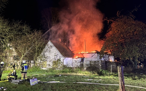 POL-MI: Leerstehendes Bauernhaus fängt Feuer - Foto: presseportal.de