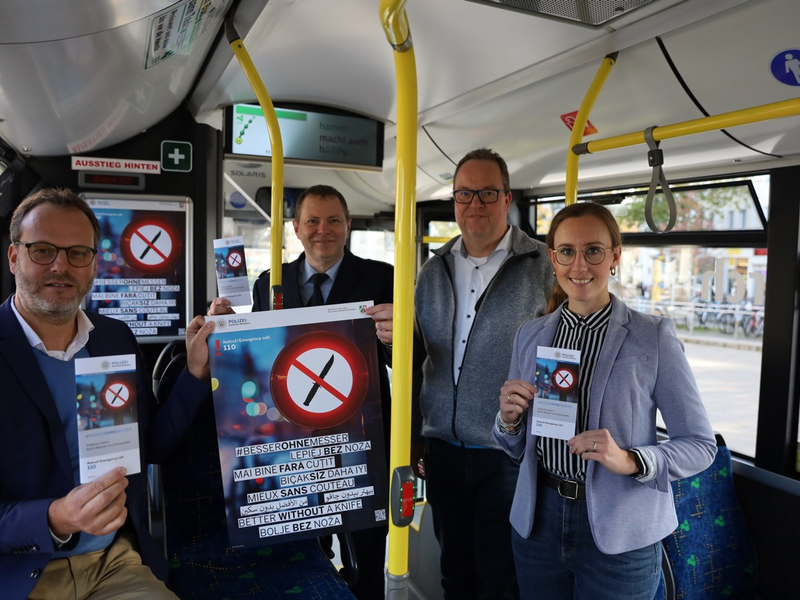 POL-HAM: #besserohnemesser - Aktion zur Bekämpfung der Messerkriminalität im öffentlichen Raum - Foto: presseportal.de