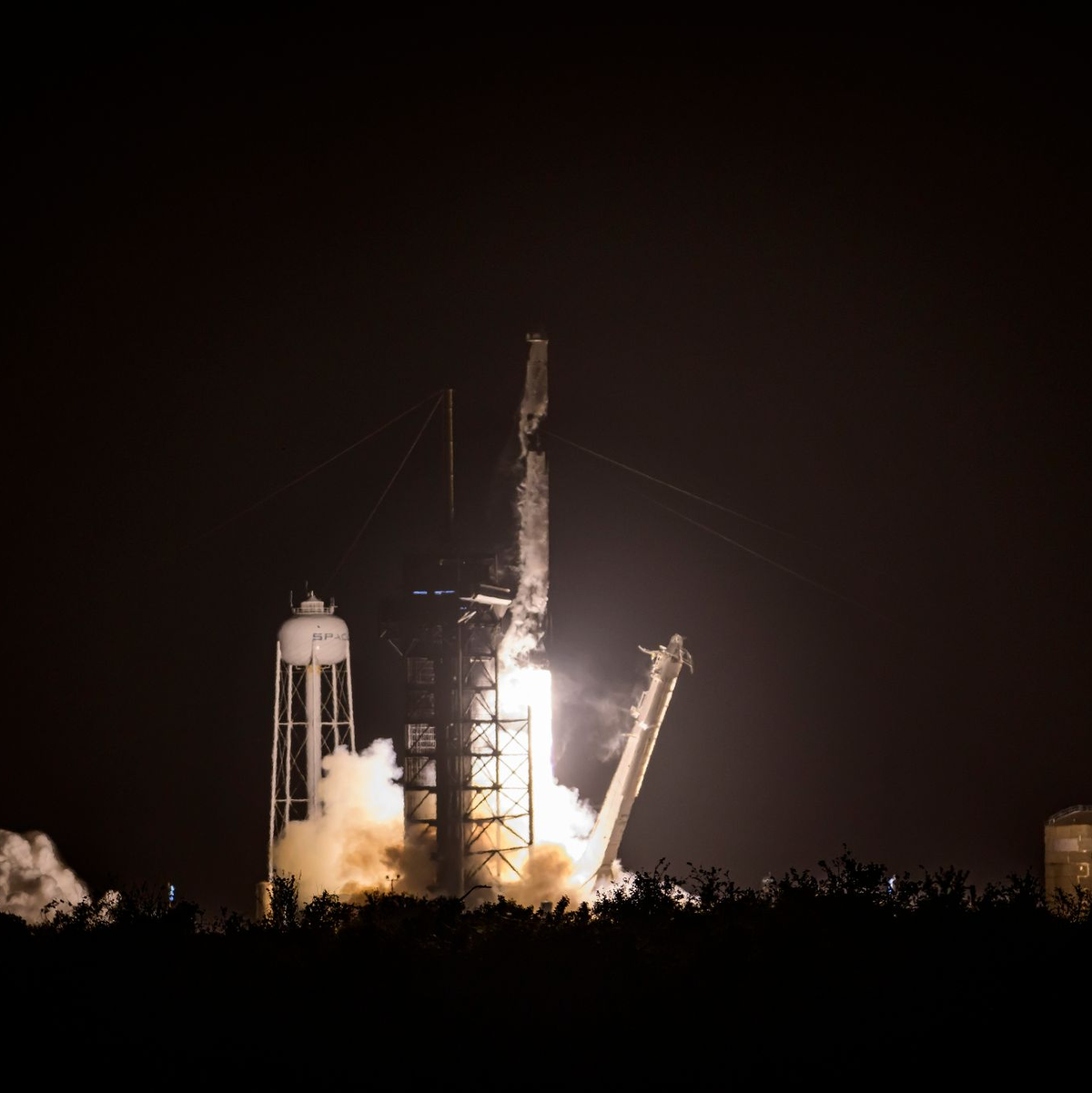 An Bord einer Falcon 9-Rakete von SpaceX wurde «Lignosat» ins All befördert.  - Foto: Jennifer Briggs/ZUMA Press Wire/dpa