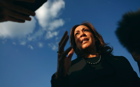 Kamala Harris sichert sich wenig überraschend Maryland. (Archivbild) - Foto: Evelyn Hockstein/Reuters Pool via AP/dpa