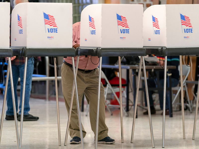 Harris entschied den Bundesstaat Maryland wie erwartet für sich. - Foto: Jose Luis Magana/FR159526 AP/dpa