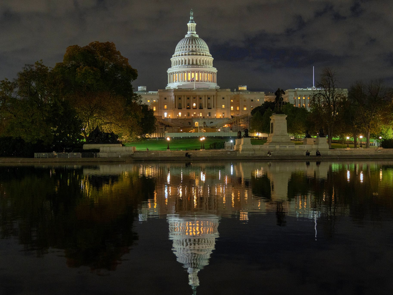 Blick auf das Kapitol in der US-Haupstadt Washington. - Foto: Jose Luis Magana/FR159526 AP/AP