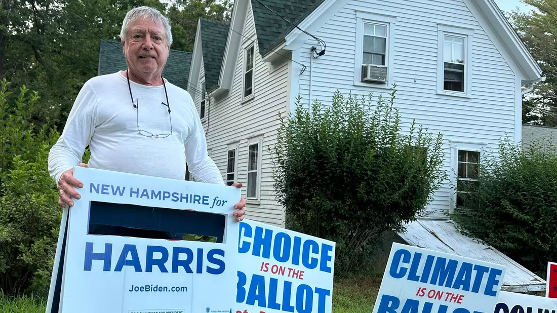 Ein Sieg der Demokratin Harris in New Hampshire galt als sicher. (Archivbild) - Bild: Holly Ramer/AP/dpa