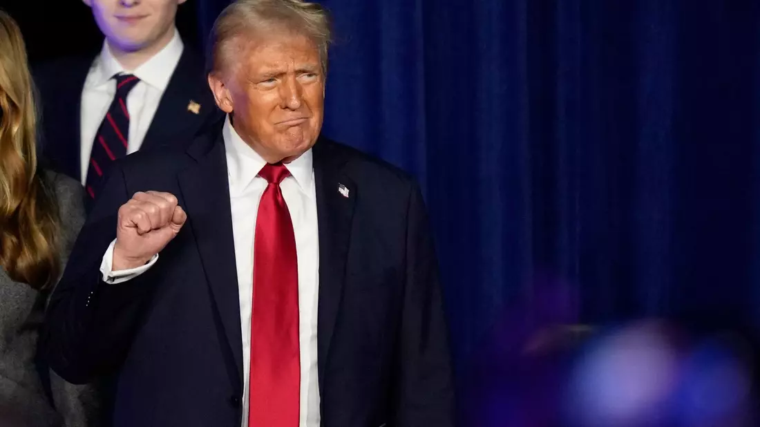 Kämpferisch und ein Instinkt für das, was vielen US-Bürgern gerade Sorgen macht - so hat Trump gepunktet. - Bild: Alex Brandon/AP