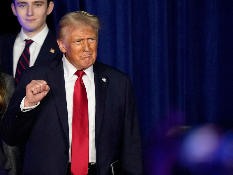 Kämpferisch und ein Instinkt für das, was vielen US-Bürgern gerade Sorgen macht - so hat Trump gepunktet. - Foto: Alex Brandon/AP