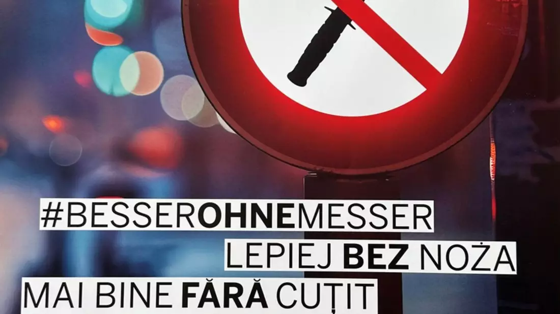 POL-PB: Kampagne gegen Messergewalt - Plakataushang gestartet - Bild: presseportal.de