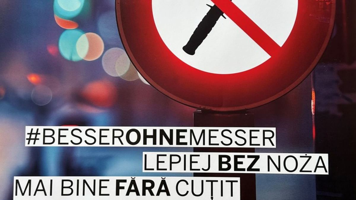 POL-PB: Kampagne gegen Messergewalt - Plakataushang gestartet - Foto: presseportal.de
