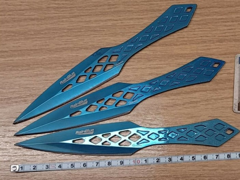 BPOLI EF: Wurfmesser im Hauptbahnhof sichergestellt - Foto: presseportal.de