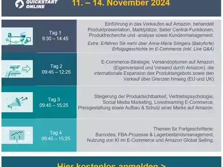 Quickstart Online Bootcamp (11-14. November): Den Handel zukunftsfähig machen - Foto: presseportal.de