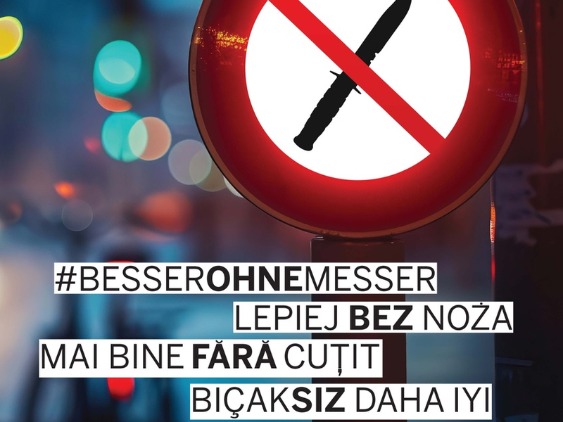 POL-UN: Kreis Unna - Polizei Unna startet Präventionskampagne #besserohnemesser zur Bekämpfung von Messergewalt - Foto: presseportal.de