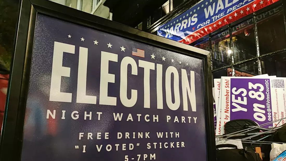Demokraten-Wahlparty in den USA am 06.11.2024 - Bild: über dts Nachrichtenagentur