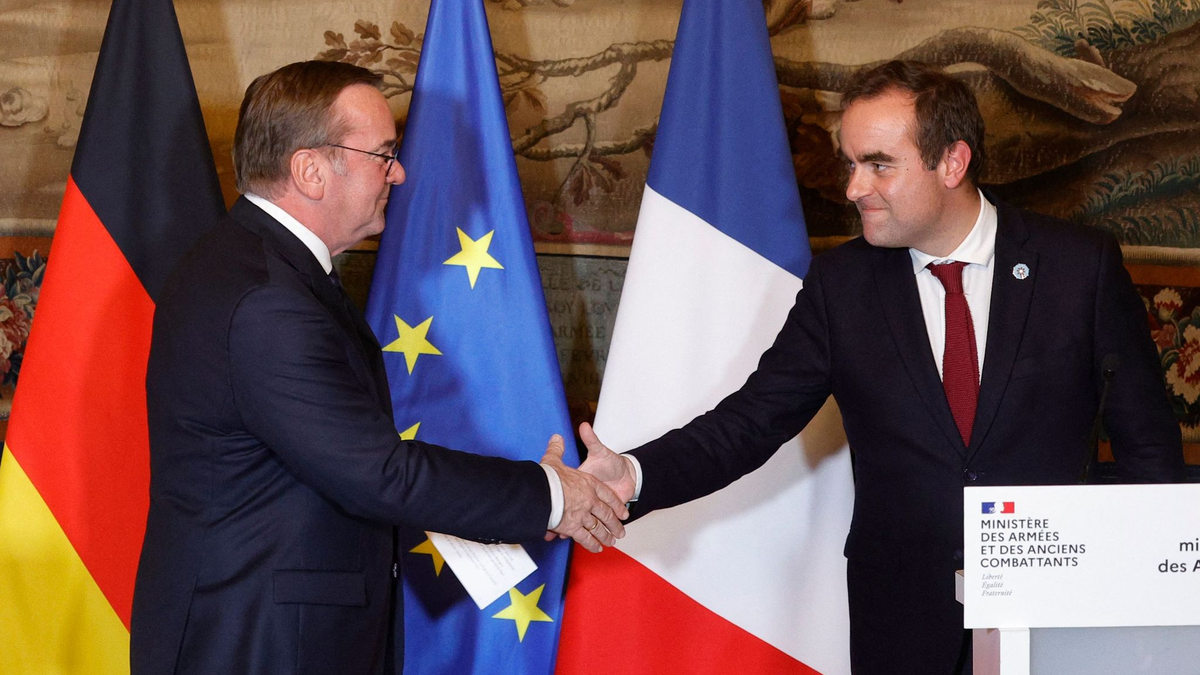 Kurz nach dem Wahlausgang in den USA brach Verteidigungsminister Pistorius zu Beratungen nach Paris auf. - Foto: Geoffroy Van Der Hasselt/AFP/dpa