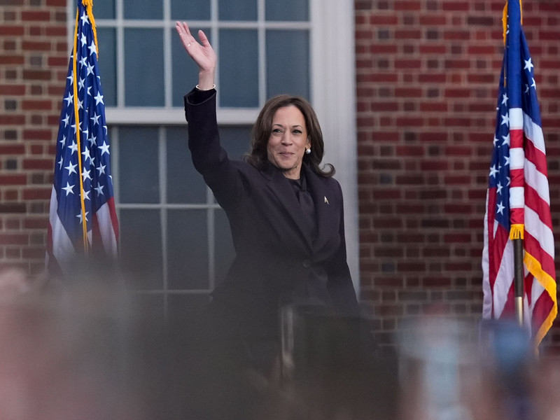 Insgesamt hat es für Harris bei der Wahl nicht gereicht. - Foto: Susan Walsh/AP