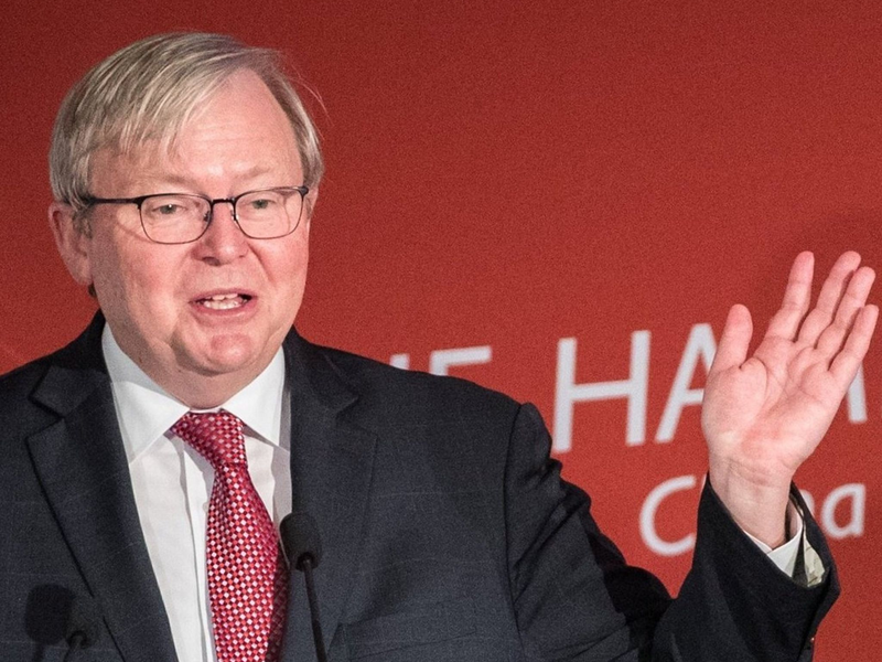 Australiens Botschafter Rudd will es sich mit dem nächsten US-Präsidenten anscheinendnicht verscherzen. (Archivbild) - Foto: Christian Charisius/dpa