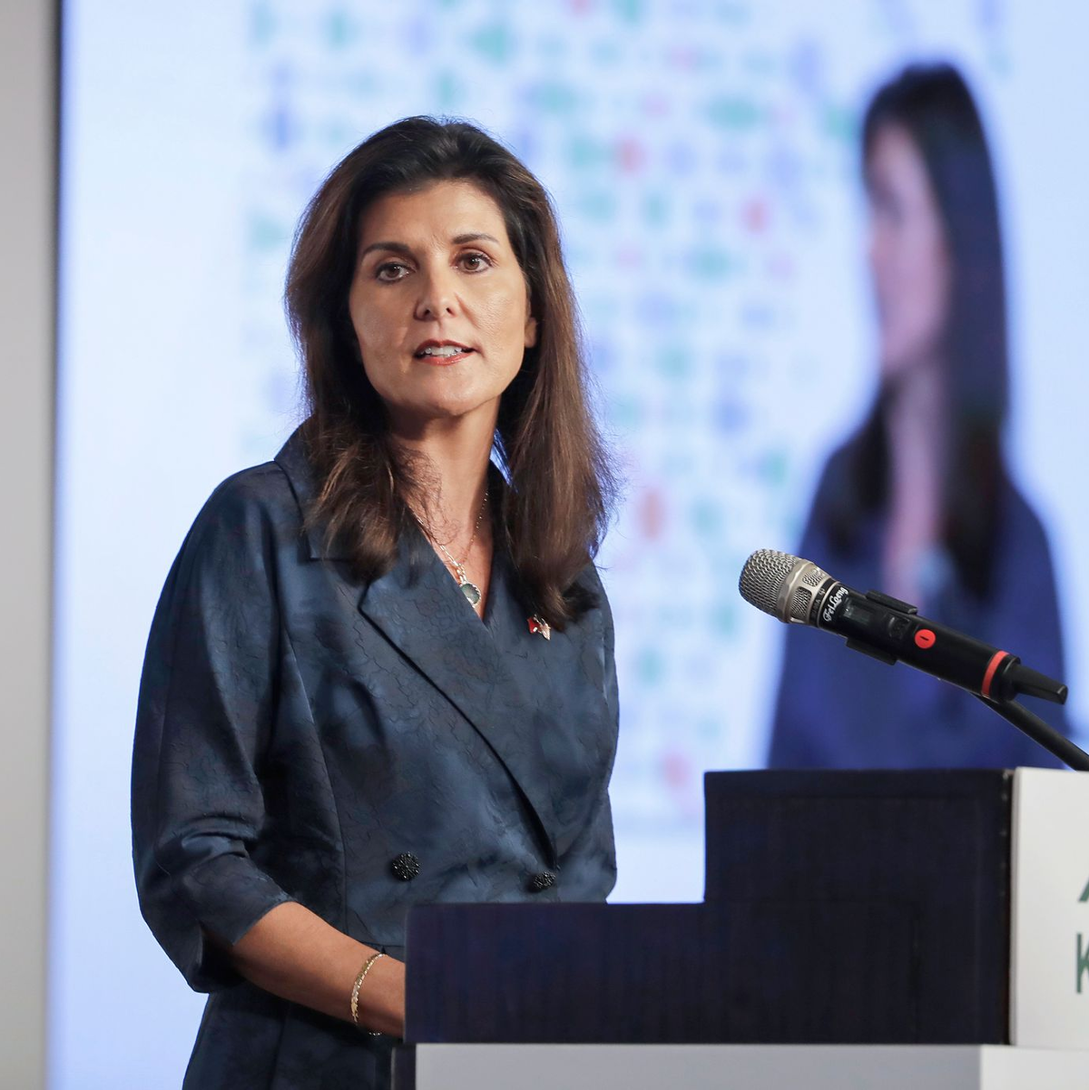 Trump ärgert sich immer noch über Nikki Haleys Präsidentschaftsbewerbung. (Archivbild) - Foto: Chiang Ying-ying/AP/dpa