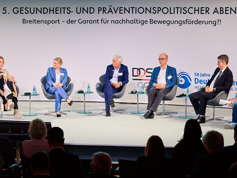 Breitensport - der Garant für nachhaltige Bewegungsförderung?! / 5. Gesundheits- und präventionspolitischer Abend des DOSB und der Deutschen Krebshilfe - Foto: presseportal.de