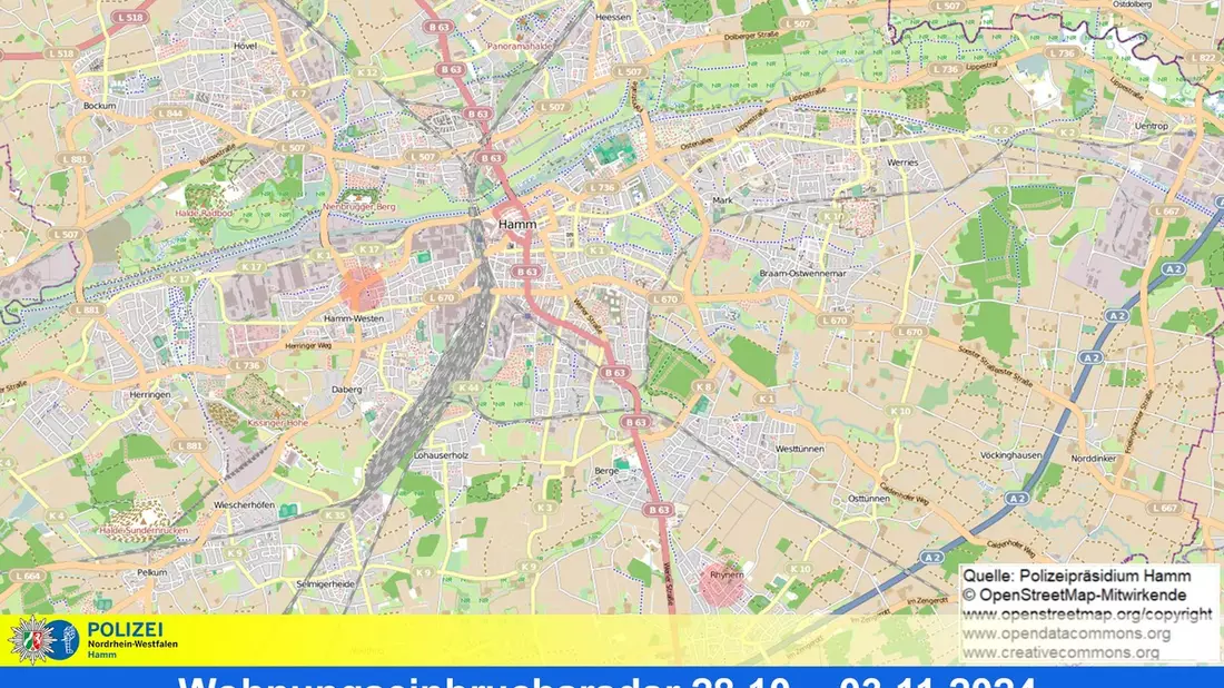 POL-HAM: Wohnungseinbruchsradar Hamm für die Woche vom 28. Oktober bis 3. November - Bild: presseportal.de