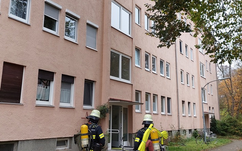 FW-M: Küchenzeile in Brand (Perlach) - Foto: presseportal.de