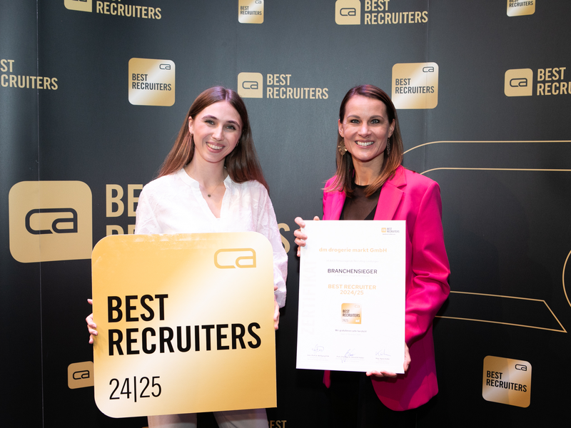 BEST RECRUITER 2024: dm drogerie markt - Foto: dm/BEST RECRUITERS/APA-Fotoservice/Fröschl-Roßboth über pressetext.de