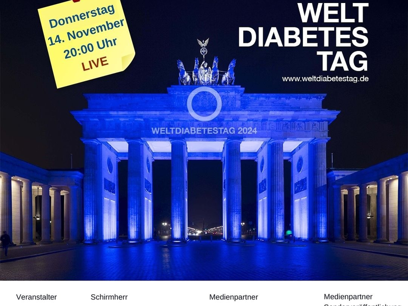 HEUTE 20:00 Uhr: Virtueller Weltdiabetestag auf www.weltdiabetestag.de / Mit Alexander Zverev LIVE aus Turin, Präsentation des Kurzfilms Dear Pancreas und Heißluftballonflug der Blue Balloon Challenge - Foto: presseportal.de