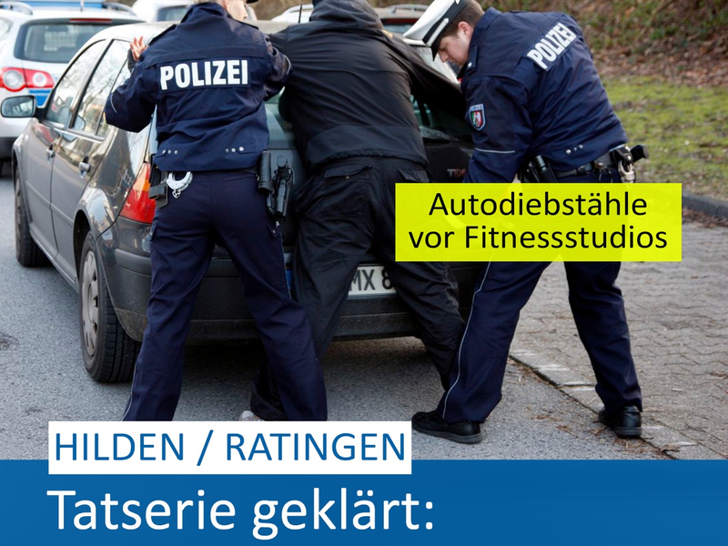POL-ME: Serie von Autodiebstählen: Polizei fasst Tatverdächtige - Hilden / Ratingen / Bochum - 2411030 - Foto: presseportal.de