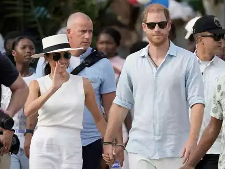 Prinz Harry und Meghan hatten ihre royalen Pflichten vor fünf Jahren abgelegt. - Foto: Ivan Valencia/AP/dpa