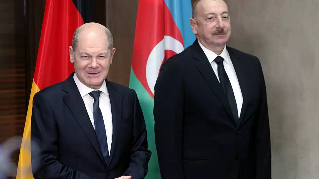 Olaf Scholz und Ilham Alijew (Archiv) - Bild: über dts Nachrichtenagentur