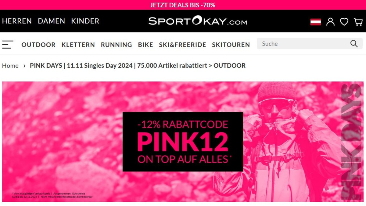 PINK DAYS bei SportOkay.com - Foto: presseportal.de